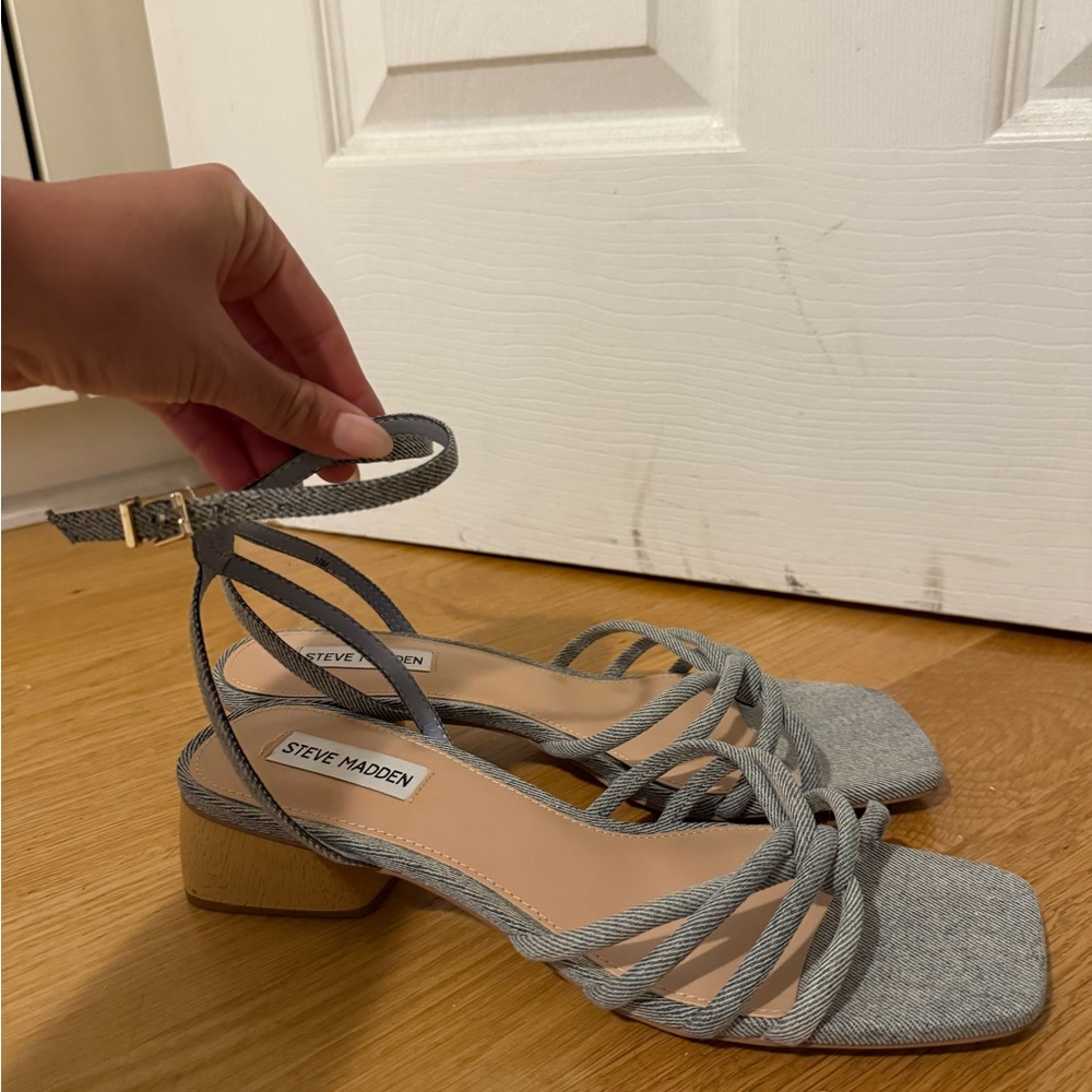 Steve Madden Denim Strappy Sandals